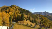 Archived webcam image showing Pozza di Fassa: Panoramic view Dolomites on 29 Oct 2026 at 12:39