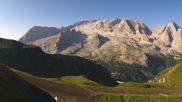 Archived webcam image showing Top station Porta Vescovo Arabba on 3 Aug 2026 at 08:04