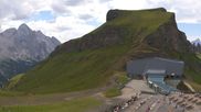 Archived webcam image showing Top station Porta Vescovo Arabba on 3 Aug 2026 at 14:04