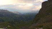 Archived webcam image showing Top station Porta Vescovo Arabba on 3 Aug 2026 at 20:04