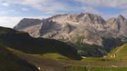 Archived webcam image showing Top station Porta Vescovo Arabba on 10 Aug 2026 at 08:21