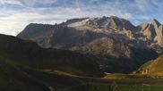 Archived webcam image showing Top station Porta Vescovo Arabba on 18 Sep 2026 at 08:01
