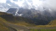 Archived webcam image showing Top station Porta Vescovo Arabba on 18 Sep 2026 at 12:01