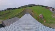 Archived webcam image showing La Plagne Ski School on 18 May 2026 at 07:37