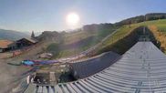 Archived webcam image showing La Plagne Ski School on 16 Aug 2026 at 08:57