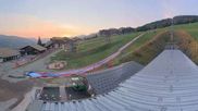 Archived webcam image showing La Plagne Ski School on 11 Aug 2026 at 07:03