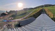 Archived webcam image showing La Plagne Ski School on 11 Aug 2026 at 08:03