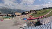 Archived webcam image showing La Plagne Ski School on 11 Aug 2026 at 12:03