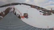 Archived webcam image showing La Plagne Ski School on 16 Mar 2026 at 08:46