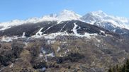 Archived webcam image showing Vanoise Express Panorama on 1 Apr 2026 at 12:28