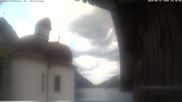 Archived webcam image showing St. Bartholomae and Lake "Koenigssee" on 27 May 2026 at 18:47