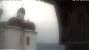 Archived webcam image showing St. Bartholomae and Lake "Koenigssee" on 31 Mar 2026 at 08:01