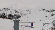 Archiviertes Webcam Bild: La Plagne - Bergstation Sessellift Bijolin am 13.04.2026 um 08:15 Uhr