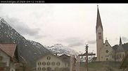 Archiviertes Webcam Bild: Holzgau: Blick von der Pension Knitel am 12.04.2026 um 14:46 Uhr