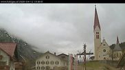 Archiviertes Webcam Bild: Holzgau: Blick von der Pension Knitel am 12.04.2026 um 18:46 Uhr