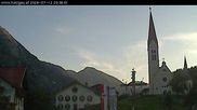 Archiviertes Webcam Bild: Holzgau: Blick von der Pension Knitel am 12.07.2026 um 20:05 Uhr