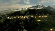 Archived webcam image showing Peisey Vallandry - Aerial cableway Vanoise Express on 1 May 2026 at 00:13