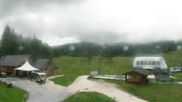Archived webcam image showing Les Tuffes - Base station Balancier on 1 Jul 2026 at 14:45