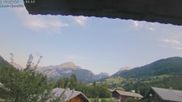 Archived webcam image showing La Capelle d´Abondance: Mountain view on 16 Aug 2026 at 07:02