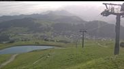 Archiviertes Webcam Bild: Les Saisies - Bergstation Sessellift Bisanne am 17.06.2026 um 08:12 Uhr