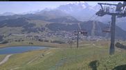 Archiviertes Webcam Bild: Les Saisies - Bergstation Sessellift Bisanne am 12.07.2026 um 10:48 Uhr