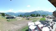 Archived webcam image showing Bisanne 1500 - Base station chairlift Rosières on 12 Jul 2026 at 14:23