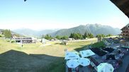Archived webcam image showing Bisanne 1500 - Base station chairlift Rosières on 12 Jul 2026 at 18:23