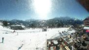 Archived webcam image showing Bisanne 1500 - Base station chairlift Rosières on 26 Feb 2026 at 10:42