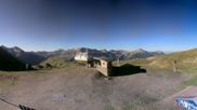 Archived webcam image showing Orcieres 1850 - Top station Les Estaris (2.600m) on 2 Jul 2026 at 08:38