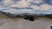 Archived webcam image showing Orcieres 1850 - Top station Les Estaris (2.600m) on 18 Aug 2026 at 14:39