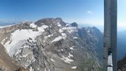 Archived webcam image showing Glacier 3000 Peak Walk on 12 Jul 2026 at 18:07