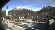 Archived webcam image showing City Center Oberstdorf on 26 Feb 2026 at 14:55