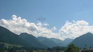 Archived webcam image showing Village outskirts of Oberstdorf on 8 Aug 2026 at 14:23