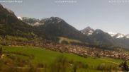 Archiviertes Webcam Bild: Blick von der Kurklinik auf Oberstdorf am 25.04.2026 um 12:39 Uhr