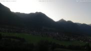 Archived webcam image showing Oberstdorf Jauchen on 15 Aug 2026 at 07:36