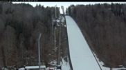Archived webcam image showing Heini-Klopfer Ski-jumping hill on 26 Feb 2026 at 07:56
