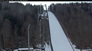 Archived webcam image showing Heini-Klopfer Ski-jumping hill on 26 Feb 2026 at 08:56