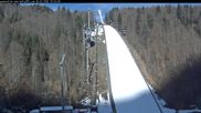 Archived webcam image showing Heini-Klopfer Ski-jumping hill on 26 Feb 2026 at 10:56