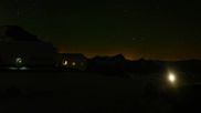 Archived webcam image showing Les Deux Alpes (top station chairlift Glacier) on 15 Jun 2026 at 00:12