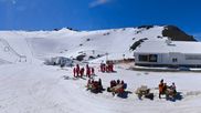 Archived webcam image showing Les Deux Alpes (top station chairlift Glacier) on 15 Jun 2026 at 10:12