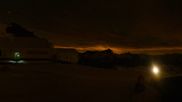 Archived webcam image showing Les Deux Alpes (top station chairlift Glacier) on 11 Jun 2026 at 00:38