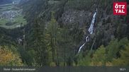 Archived webcam image showing Umhausen: Stuiben Falls on 24 Oct 2026 at 01:21