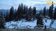 Archived webcam image showing Spruce Tree Castle Rosenalm on 17 May 2026 at 05:18