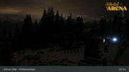 Archived webcam image showing Spruce Tree Castle Rosenalm on 17 May 2026 at 01:18