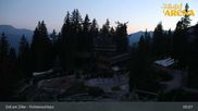 Archived webcam image showing Spruce Tree Castle Rosenalm on 29 Jul 2026 at 05:18