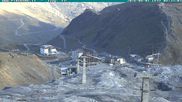 Archived webcam image showing Stilfserjoch Base Station on 1 Aug 2026 at 08:43