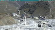 Archived webcam image showing Stilfserjoch Base Station on 1 Aug 2026 at 10:43