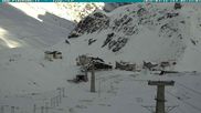 Archived webcam image showing Stilfserjoch Base Station on 16 Mar 2026 at 08:17