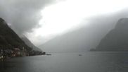 Archived webcam image showing View Hallstatt and the Lake on 14 Sep 2026 at 07:28