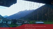 Archived webcam image showing View towards Neustift and Serles / Stubai on 9 May 2026 at 07:43